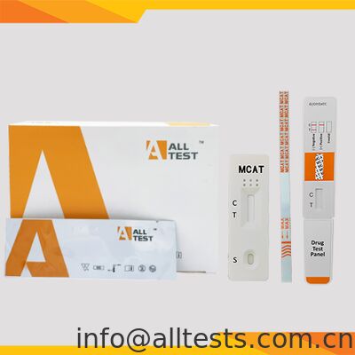 Un buen precio. Kit de prueba de superficie de metcatinona MCAT con resultados en 5 minutos, umbral de 500 ng/mL e interpretación visual sencilla en línea
