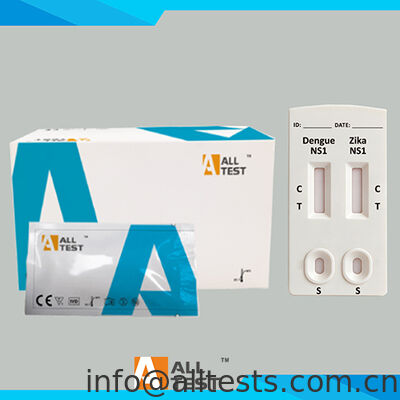 Un buen precio. Kit de prueba rápida combo NS1 de dengue y Zika con tiempo de lectura de 10 minutos, certificado CE y alta precisión para muestras WB/S/P en línea