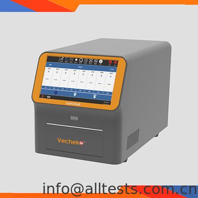 Un buen precio. Analizador de Inmunoensayo Quimioluminiscente Automático 32 Pruebas/hora Velocidad Totalmente Automatizado Alto Rendimiento de Muestras en línea