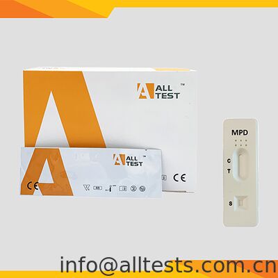 Un buen precio. Prueba rápida MPD para la detección de metilfenidato con tiempo de lectura de 5-10 minutos y 1000 ng/mL de corte en sangre entera/suero/plasma en línea
