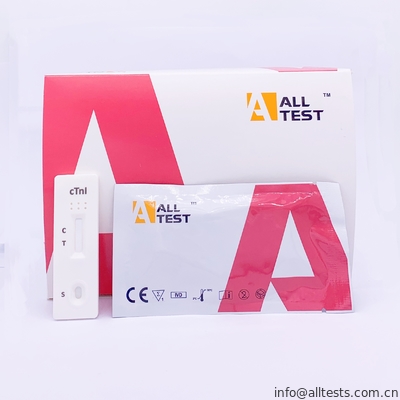 Good price Prueba rápida cardiaca rápida médica de la troponina I (cTnI) de la prueba de diagnóstico para el síndrome coronario agudo con CE en línea