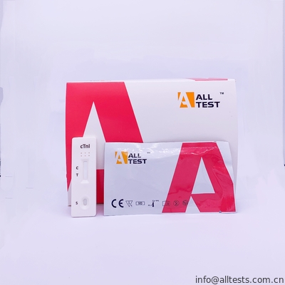 Good price Prueba rápida cardiaca rápida médica de la troponina I (cTnI) de la prueba de diagnóstico para el síndrome coronario agudo con CE en línea
