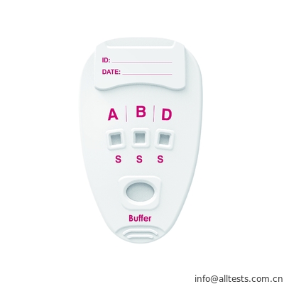 Un buen precio. Grupo sanguíneo del ABO y de RhD y pruebas rápidas que mecanografían en línea