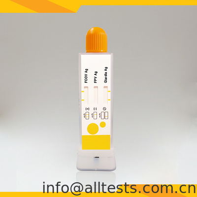 Good price FCoV FPV Giardia Lamblia Antigen Combo Kit de pruebas rápidas heces Copo de diagnóstico veterinario en línea