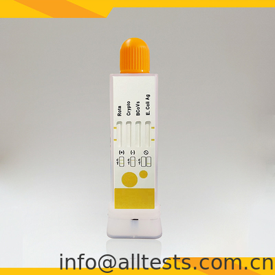 Good price Rotavirus Criptosporidia Coronavirus E. Coli Antígeno Combinado Prueba Rápida Muestra de heces en línea