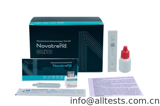 Good price Kit de pruebas de inmunoensayo por fluorescencia para la influenza A y B Diagnóstico diferencial para el hisopo/espolete nasal aspirado en línea