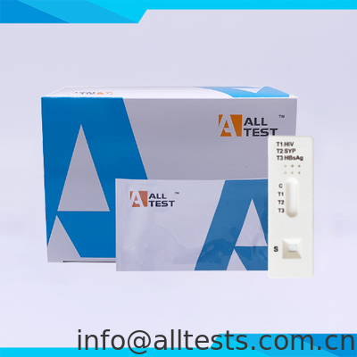 Un buen precio. IHSB-402 - Prueba rápida combinada VIH/Sifilis/HBsAg (sangre completa/suero/plasma) en línea
