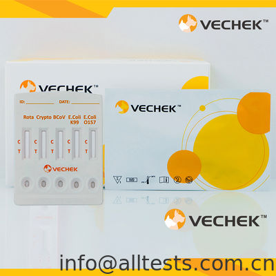 Un buen precio. Rotavirus+Cryptosporidia+Coronavirus+E. Coli K99 +E. Coli O157 Antigen Combo Rapid Test Cassette (Feces) en línea