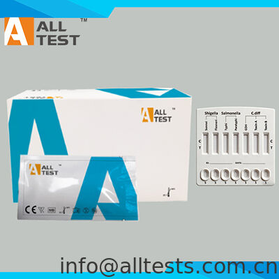 Un buen precio. Prueba rápida de diarrea bacteriana para Shigella/Salmonella/C.diff con resultados rápidos en 10 minutos, alta precisión e interpretación visual fácil en línea