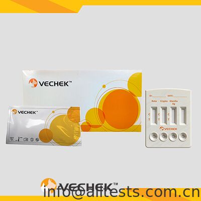 Un buen precio. Rotavirus Cryptosporidia Giardia Lamblia Antígeno Combo Cassette de prueba rápida para heces con tiempo de lectura de 10 minutos Alta precisión en línea