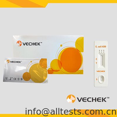 Un buen precio. Cassette de prueba rápida de antígeno de E. coli bovina para heces 10 minutos Tiempo de lectura Alta precisión Operación sencilla en línea