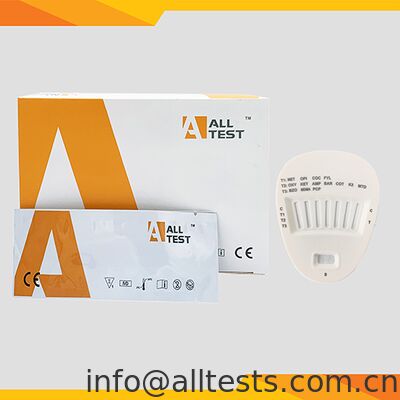 Un buen precio. Casete de prueba rápida de drogas múltiples para líquido oral con tiempo de lectura de 3 a 10 minutos, certificado CE y hasta 17 drogas probadas en línea