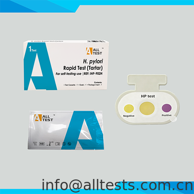 Un buen precio. Prueba rápida de H. pylori para la auto-prueba con tiempo de lectura de 3 minutos, fácil interpretación visual y alta precisión en línea