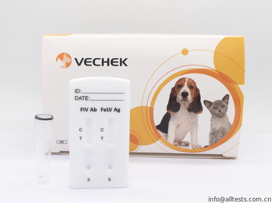 Good price Casete rápido combinado de la prueba del anticuerpo de Fiv + del antígeno de Felv, equipos rápidos de la prueba de droga en línea
