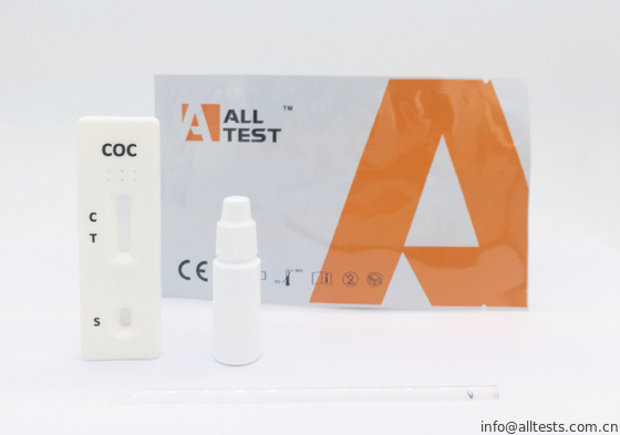 Good price casete rápido de la prueba de droga de /Serum/Plasma de la sangre entera del equipo COC de la prueba de la tenencia ilícita de drogas 50ng en línea