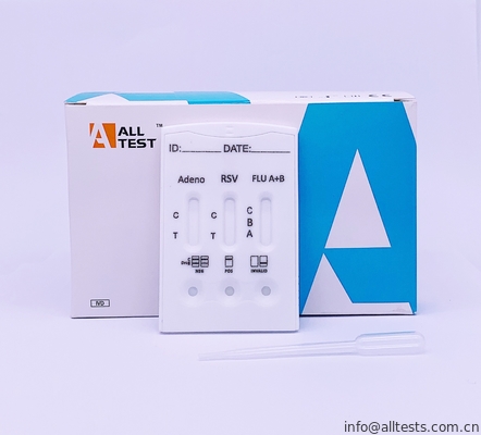 Good price Prueba rápida de la enfermedad infecciosa para la detección cualitativa de adenovirus/RSV/gripe A+B combinada en línea
