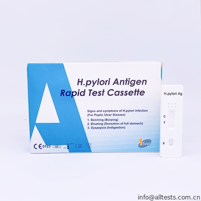 Good price Análisis laterales de Immunochromatographic del flujo del casete rápido de la prueba del antígeno de H.Pylori en línea