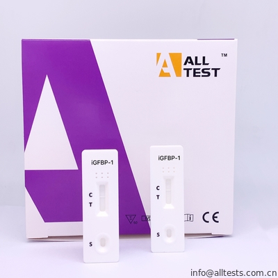Good price El flujo lateral Immunochromatographic prueba el casete rápido de la prueba de AllTest iGFBP-1 en descarga vaginal en línea