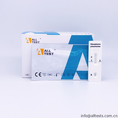 Good price El flujo lateral Immunochromatographic del anticuerpo de IgM de la pulmonía del micoplasma de AllTest prueba la prueba rápida en línea